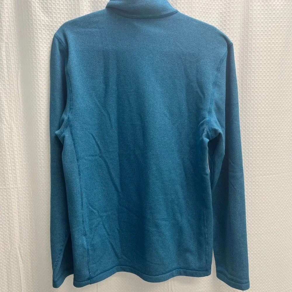 The North Face Mens Teal Blue 1/4 Zip Fleece Pullover Sweater Small Gorpcore